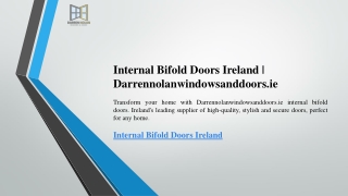 Internal Bifold Doors Ireland  Darrennolanwindowsanddoors.ie