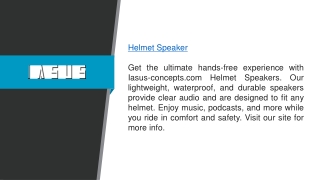 Helmet Speaker  Iasus-concepts.com