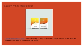 Custom Prined Masala Boxes
