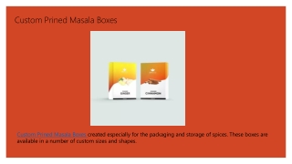 Custom Prined Masala Boxes