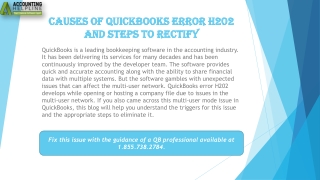 An effective method to troubleshoot QuickBooks Error H202