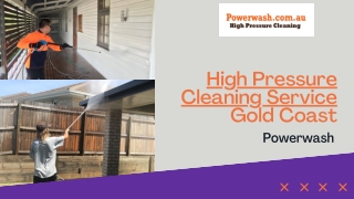 High Pressure Cleaning Service Gold Coast