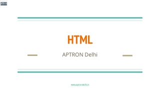 HTML Training in Delhi