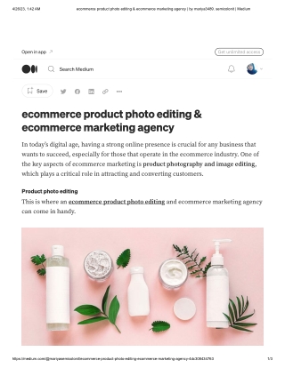 ecommerce product photo editing & ecommerce marketing agency