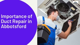 Importance of Duct Repair in Abbotsford