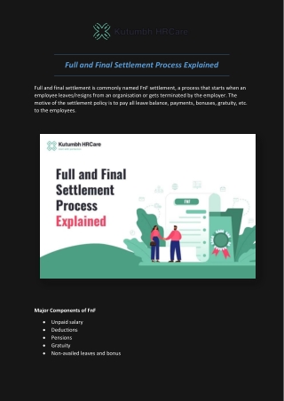 CuDel-full and final settlement process explained