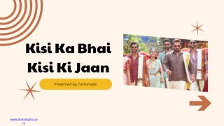 Kisi Ka Bhai Kisi Ki Jaan |Techmojito