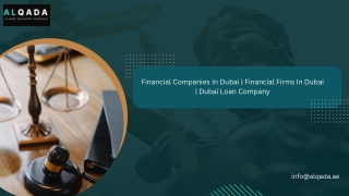 financial companies in dubai | financial firms in dubai | dubai loan company