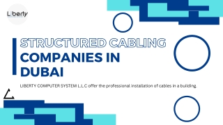 Structured cabling companies in Dubai | Network Cabling UAE