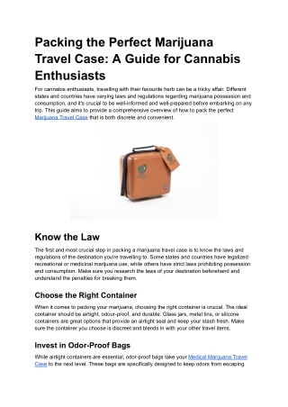 Packing the Perfect Marijuana Travel Case_ A Guide for Cannabis Enthusiasts (1)