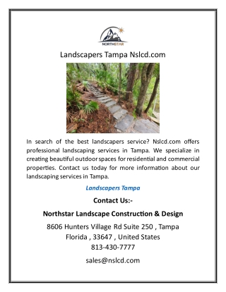 Landscapers Tampa Nslcd