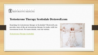 Testosterone Therapy Scottsdale Drstowell.com