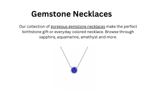 Gemstone Necklaces Online