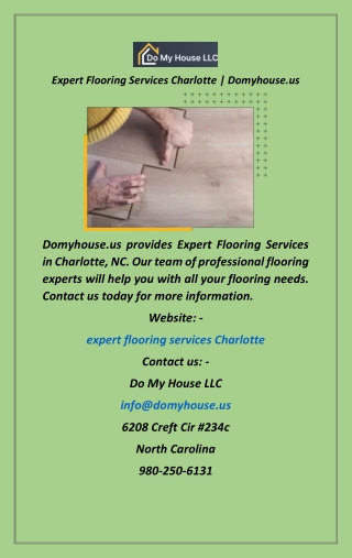 Expert Flooring Services Charlotte  Domyhouse.us