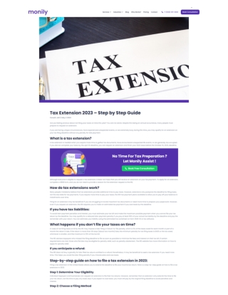 Tax Extension 2023 – Step by Step Guide