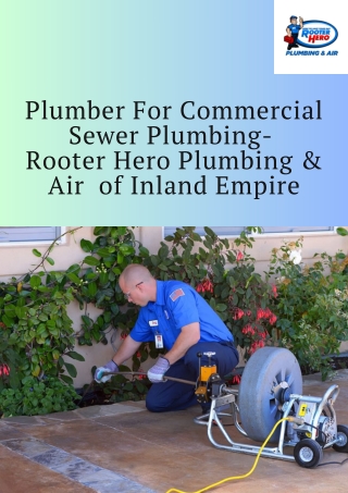 Plumber For Commercial Sewer Plumbing-  Rooter Hero Plumbing & Air of Inland Empire