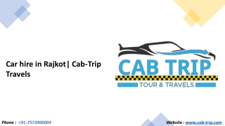 Car Hire In Rajkot | Cab Trip Travel