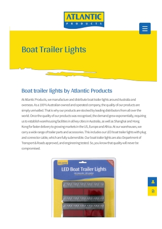 Boat Trailer Lights