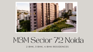 M3M Sector 72 Noida -  PDF Download