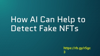 How AI Can Help to Detect Fake NFTs