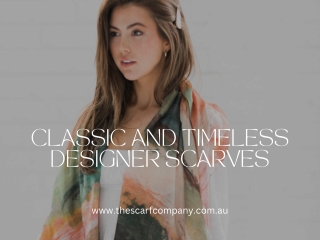 Classic And Timeless Designer Scarves