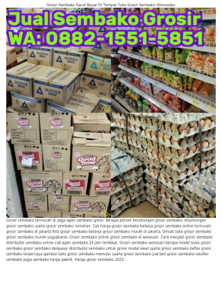 ౦88ᒿ•1551•5851 (WA) Jual Grosir Sembako Murah Belanja Grosir Sembako Online Term