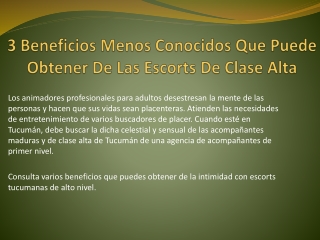 3 Beneficios Menos Conocidos Que Puede Obtener De Las Escorts De Clase Alta