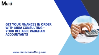 Get Your Finances - Your Reliable Vaughan Accountants