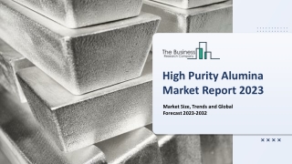 High Purity Alumina Global Market By Application, By Product Type, By Technology, By Purity Level, Opportunity Analysis