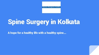 Why is SSI the best for spine surgery in Kolkata?