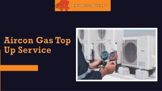 Aircon Gas Top Up Service