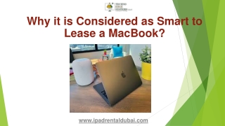 Why it is Considered as Smart to Lease a MacBook.