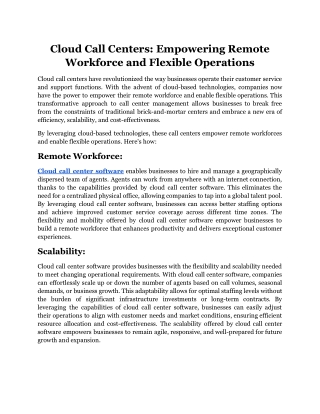 Cloud Call Centers_ Empowering Remote Workforce and Flexible Operations.docx