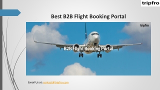 Best B2B Flight Booking Portal