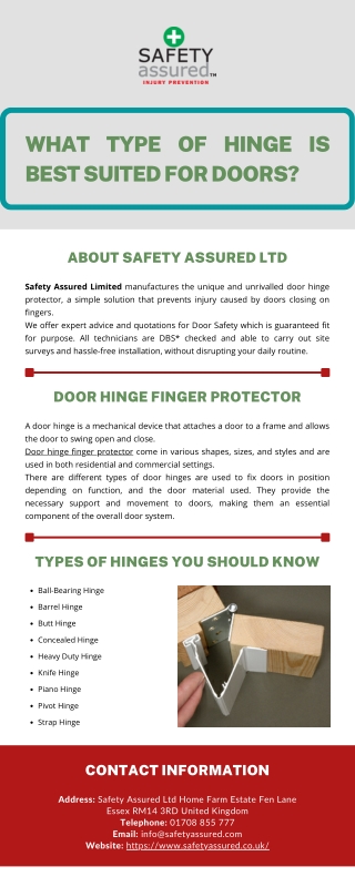 What Type of Hinge is Best Suited for Doors