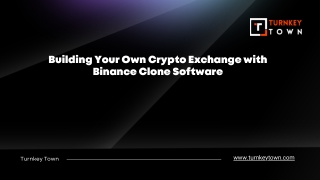 Building Your Own Crypto Exchange with Binance Clone Software