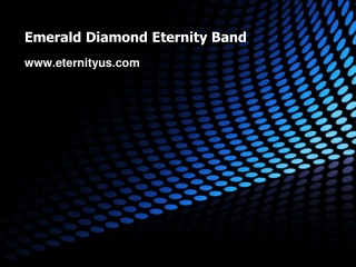 Emerald Diamond Eternity Band