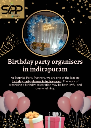 Birthday party planner in indirapuram | Surprise Parties Planner