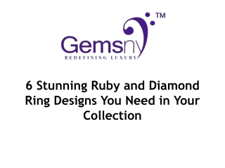 6 Stunning Ruby and Diamond Ring Designs You Need in Your Collection