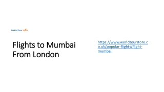 Flights to Mumbai From London