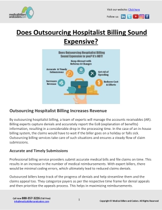 Does Outsourcing Hospitalist Billing Sound Expensive