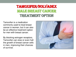 Tamoxifen: Male Breast Cancer Treatment Option