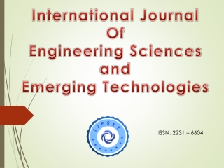 Call for Paper:International Journal:IJESET
