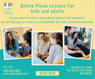 Online Piano Lessons For kids and adults