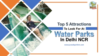 Top 5 Attractions To Look For At Water Parks In Delhi NCR