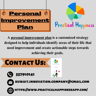 Personal Improvement Plan