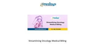 Streamlining Oncology Medical Billing