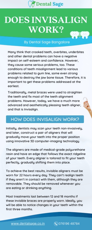 Does Invisalign works - Dental Clinic in Yelahanka for Invisalign - Dental Sage