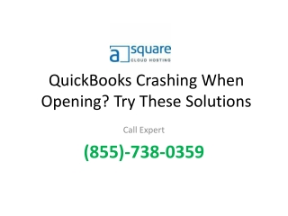 QuickBooks Crashing When Opening? Try These Solutions