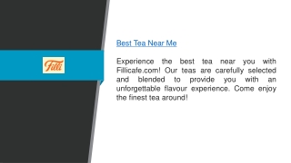 Best Tea Near Me Fillicafe